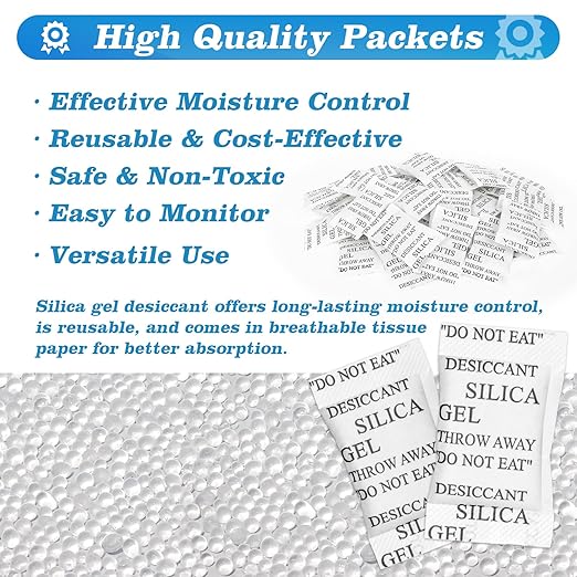 Sukh 150PCS 2 Gram Silica Gel Packets - Image 2