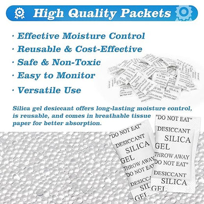 Sukh 150PCS 2 Gram Silica Gel Packets - Image 2
