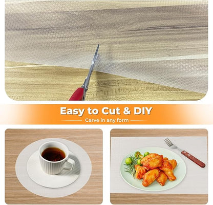 Kitchen Shelf Liner Non-Slip Cabinet Liner 12 in x 20 FT Washable Refrigerator - Image 5