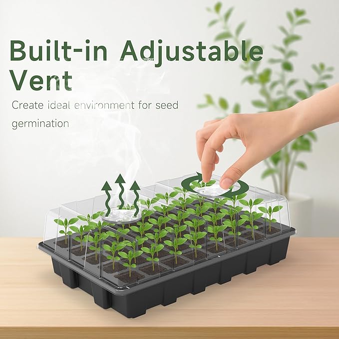 Gardzen 10-Set Garden Propagator Set, Seed Tray Kits - Image 5