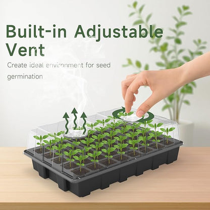 Gardzen 10-Set Garden Propagator Set, Seed Tray Kits - Image 5