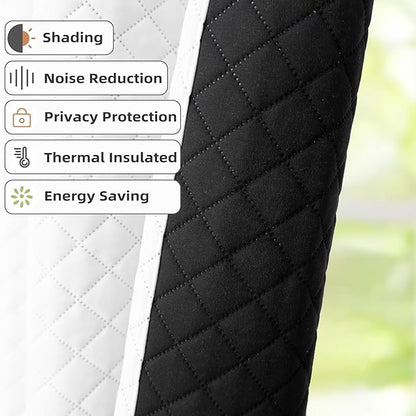 DriftAway Soundproof Thermal Insulated Quilted Curtain Liners - Image 2