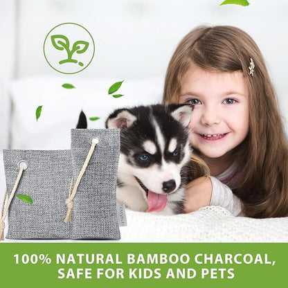 CLEVAST 16 Pack Activated Bamboo Charcoal Air Purifying Bags, Natural Fresh - Image 6