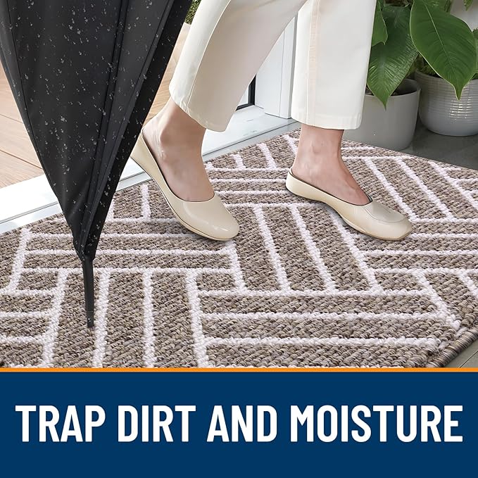 OLANLY Runner Indoor Door Mat, 47x23 Inch, Dirt Resistant and Absorbent - Image 2