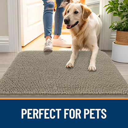 OLANLY Dog Door Mat for Muddy Paws 47x20, Absorbs Moisture and Dirt, Absorbent - Image 6