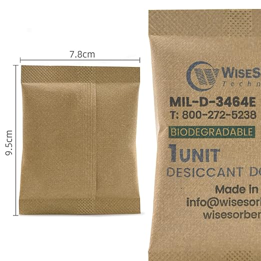 33G 120 Pack Kraft Clay Desiccants Packs - Image 2