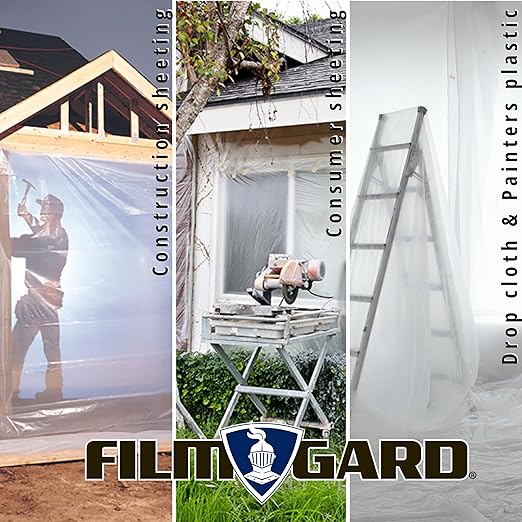 Film-Gard 626031 Construction Plastic Sheeting 10' Width X 100' Length X 6 mil - Image 3