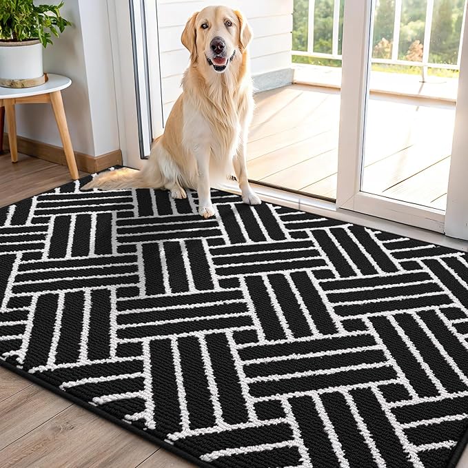 OLANLY Indoor Door Mat, 48x32 Inch, Dirt Resistant and Absorbent, Non-Slip by OLANLY