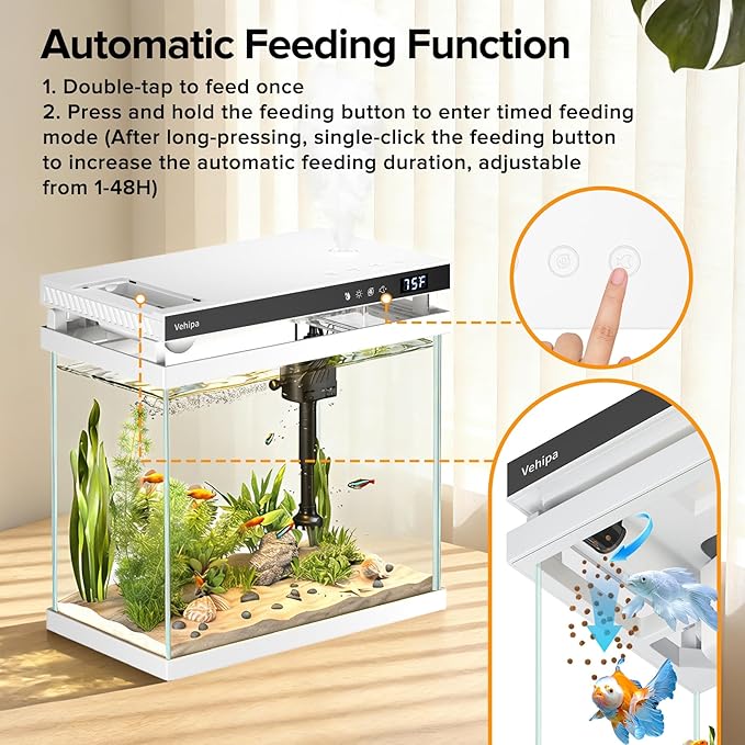 Fish Tank Aquarium, 2.2 Gallon Smart Fish Aquarium Kits - Image 2