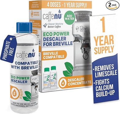 Breville Compatible Descaling Solution. 2 Bottles of Descaler Solution. by Caffenu