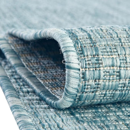 Unique Loom Collection Casual Transitional Solid Heathered Indoor/Outdoor - Image 5