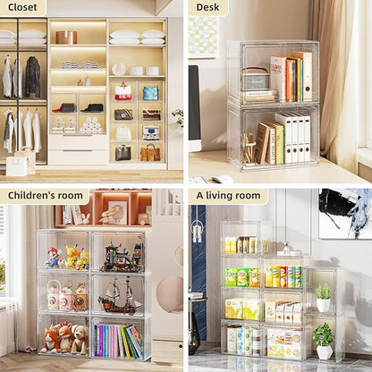 5 Pack Stackable Storage Bins - Image 3