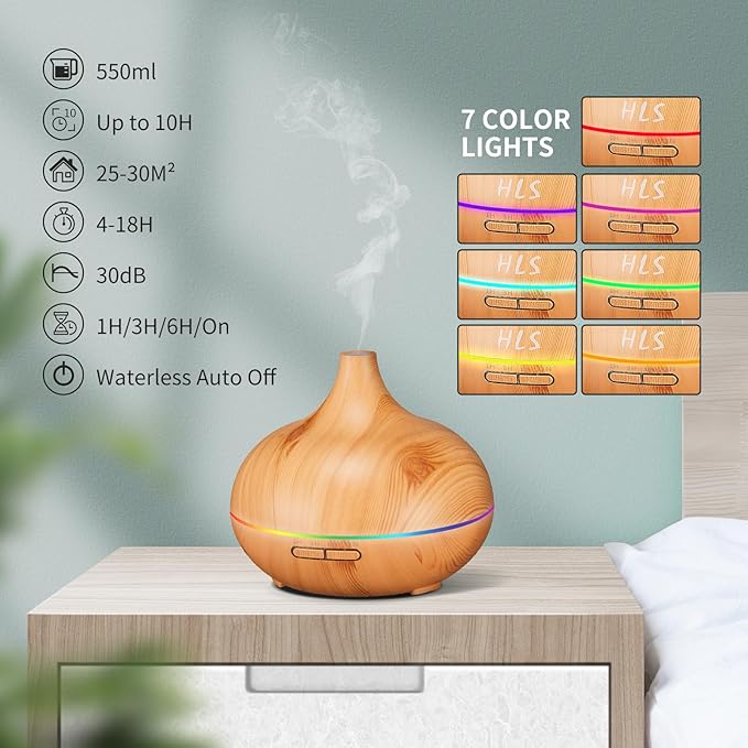 Aroma Diffuser for Essential Oil Large Room, Office Essential Oil Diffusers for - Image 6