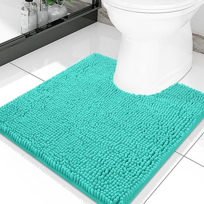 Smiry Luxury Chenille Toilet Rugs U-Shaped 20x20, Soft Absorbent Non-Slip by Smiry