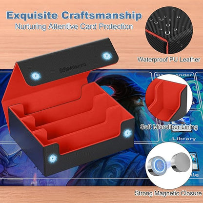 Mlikero Card Deck Case, 1800+ Trading Card Storage Box - Image 4