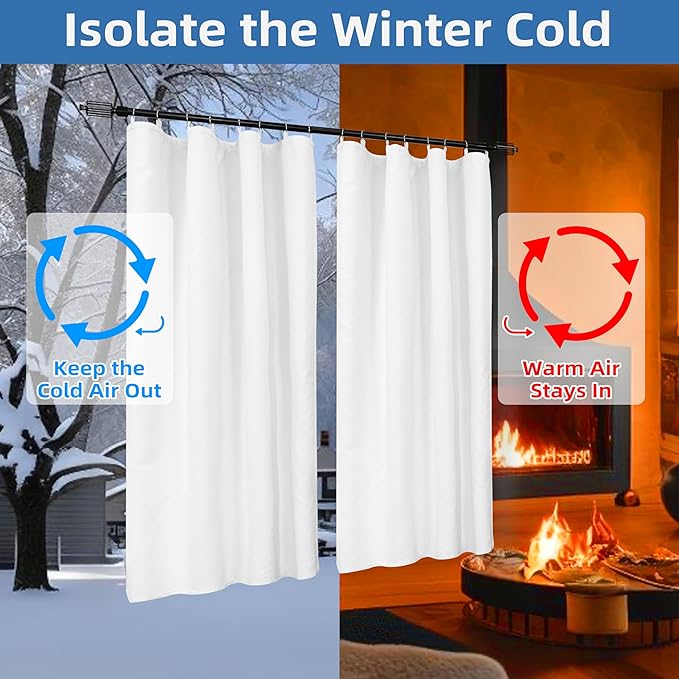 DriftAway Soundproof Thermal Insulated Quilted Curtain Liners - Image 4