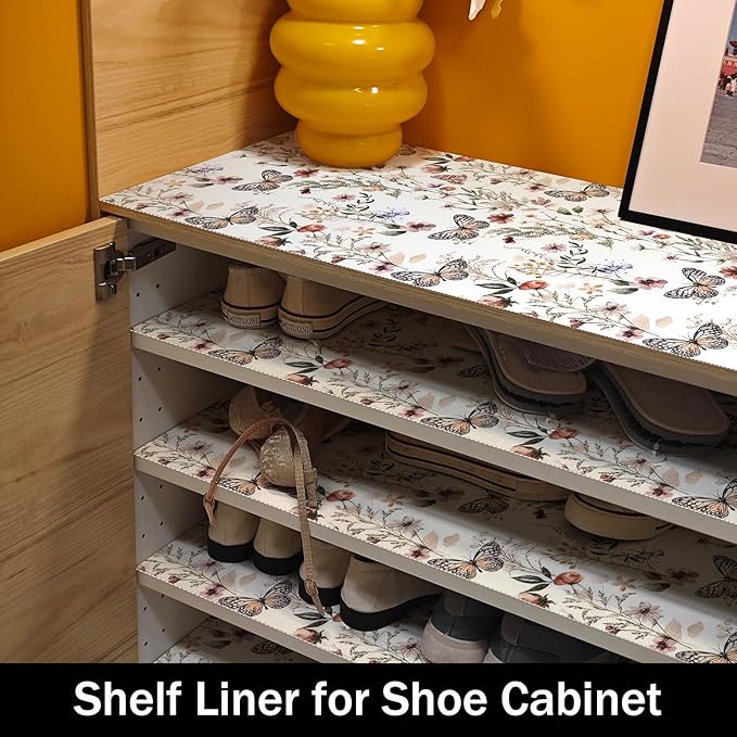 Floral Shelf Liners Non Adhesive and Strong Non-Slip Shelf and Drawer Liners - Image 8