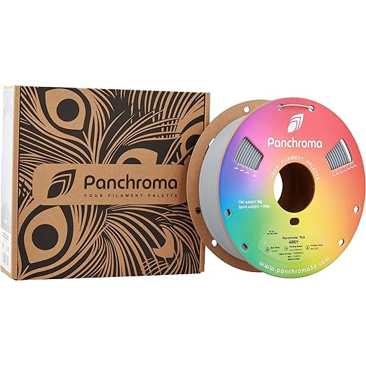 Panchroma PLA Grey 3D Printer Filament, 1kg Spool, High Speed Printing - Image 8
