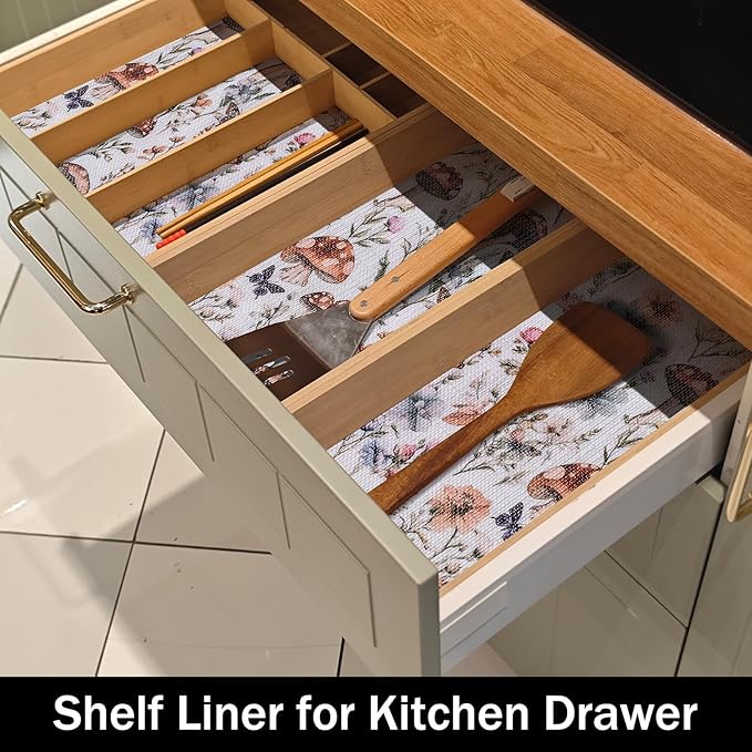 Mushroom Shelf Liners Non Adhesive 12IN x 20FT and Strong Non-Slip Shelf and - Image 3