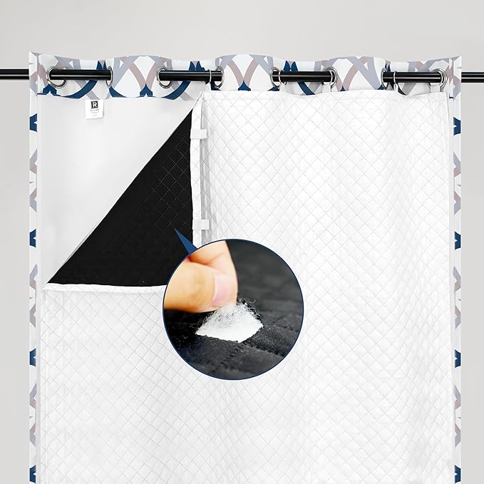 DriftAway Soundproof Thermal Insulated Quilted Curtain Liners by DriftAway