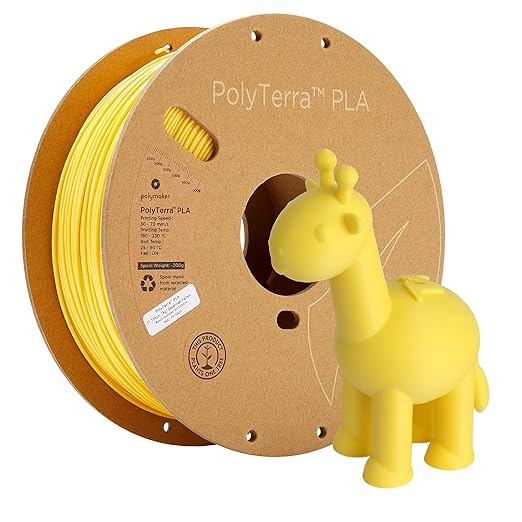 Polymaker Matte PLA Filament Savannah Yellow 1.75mm 1kg 3D Printing Filament by Polymaker