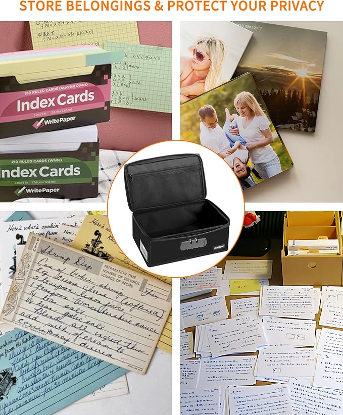 JUNDUN Fireproof Index Card Holder - Image 7