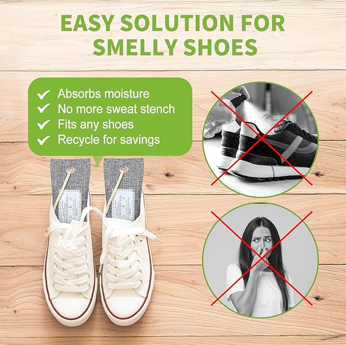 CLEVAST 6 Pack Charcoal Air Purifying Bags, Activated Bamboo Natural Fresh Odor - Image 3
