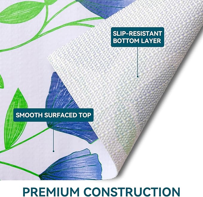 2 Rolls 12" W x 120" L Floral Drawer and Shelf Liner - Image 5