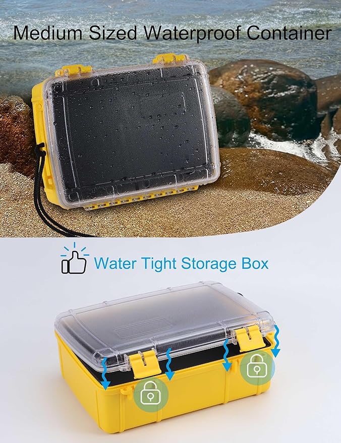 Hlotmeky Waterproof Dry Box Waterproof Container, Water Proof Box Water Tight - Image 2