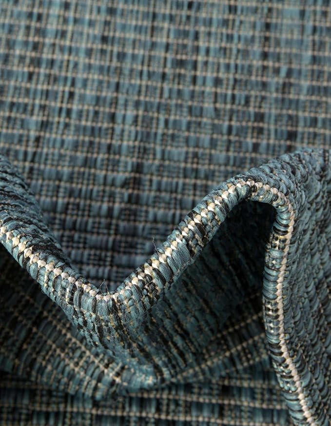 Unique Loom Outdoor Solid Collection Area Rug - Image 7