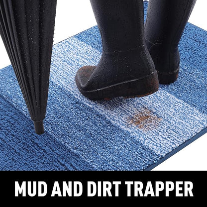 Smiry Dog Door Mat for Muddy Paws, Absorbs Moisture and Dirt, Low-Profile - Image 2