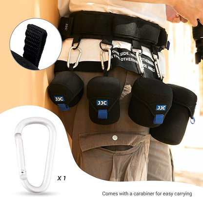 JJC Water Resistant Neoprene Camera Lens Pouch Case, Fold-Over Lens Bag - Image 5