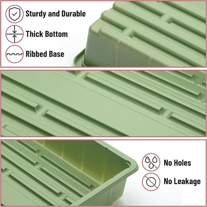Mr. Pen-Plastic Growing Trays, 5 Pack, Plant Tray, Seed Tray, Propagation Tray - Image 3