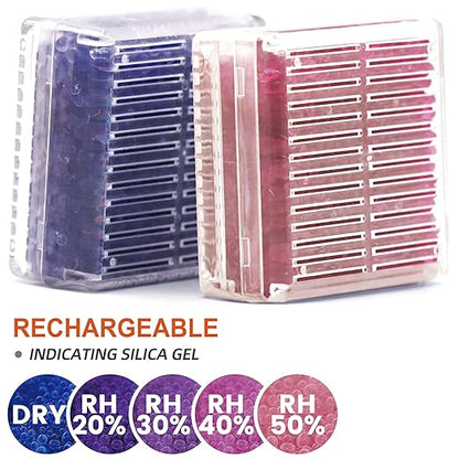 Silica Gel Canister, 45 Gram 8 Packs Hard Plastic Silica Gel Desiccant Canister - Image 2