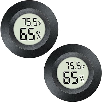 2 Pack Mini Hygrometer Thermometer Gauge Indoor/Outdoor Digital LCD Monitor by DWEPTU