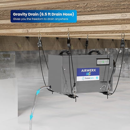 BaseAire 120 Pints Crawl Space Dehumidifier - Image 3