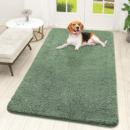 OLANLY Dog Door Mat for Muddy Paws 59x32, Absorbs Moisture and Dirt, Absorbent by OLANLY