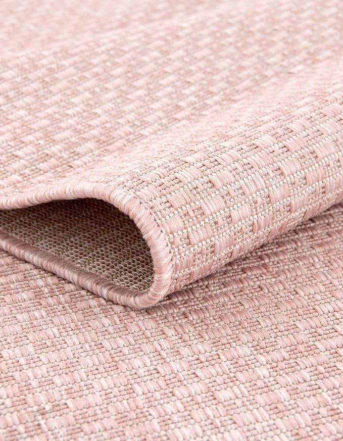 Unique Loom Collection Casual Transitional Solid Heathered Indoor/Outdoor - Image 5