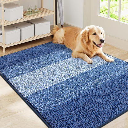 Smiry Dog Door Mat for Muddy Paws, Absorbs Moisture and Dirt, Low-Profile by Smiry