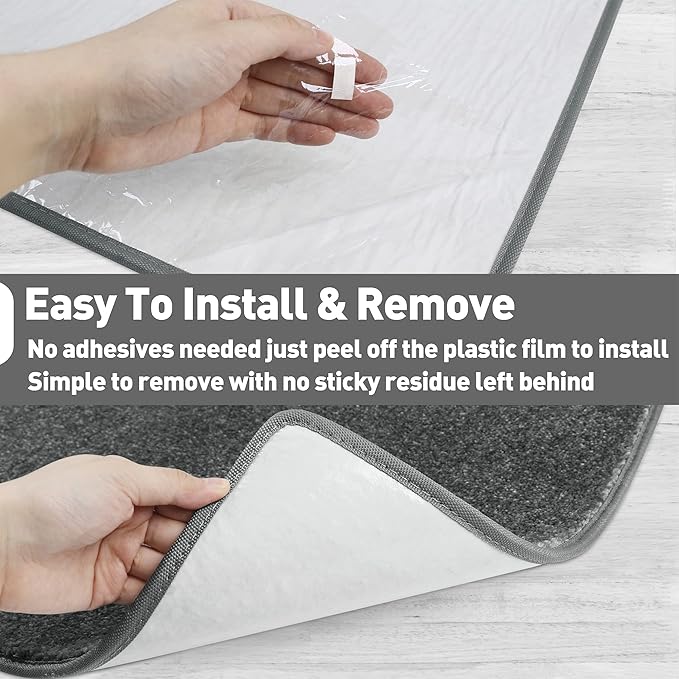 PURE ERA Carpet Stair Tread Landing Mat Tape Free Self Adhesive Non Slip Skid - Image 7