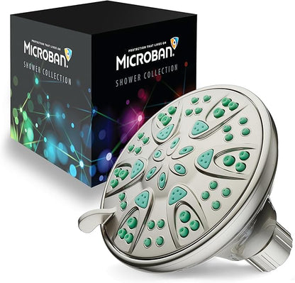 AquaDance Antimicrobial – Anti-Clog High-Pressure 6-Setting Shower Head - Image 2
