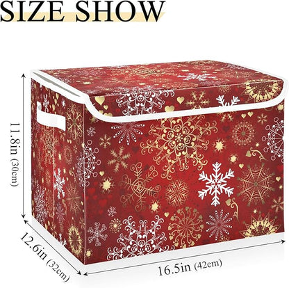 xigua Christmas Snowflakes Storage Bins - Image 3