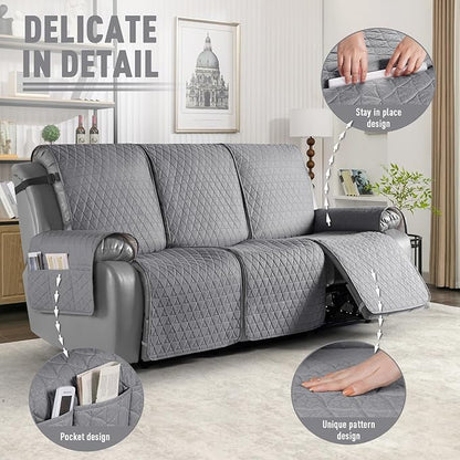 TAOCOCO 100% Waterproof Recliner Cover, Non-Slip Washable Reclining Couch Cover - Image 6