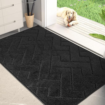 PURRUGS Dirt Trapping Door Mat 34" x 59", Non-Slip Machine Washable Entry Rug by PURRUGS
