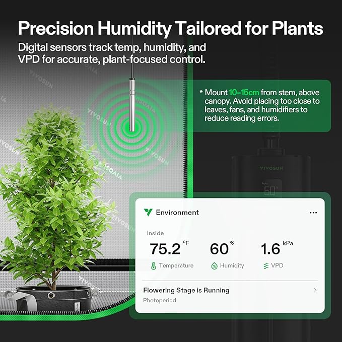 VIVOSUN AeroStream H09 Intelligent Wi-Fi Humidifier, 2.38 Gal / 9 L Humidifier - Image 4