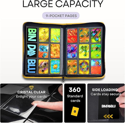 9 Pocket Trading Card Zip Binder - Image 3