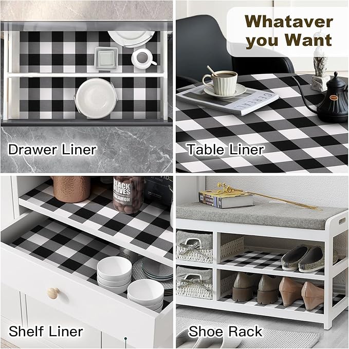 Shelf Drawer Liner for Kitchen Cabinets Non-Adhesive, 17.5In x 20FT Non-Slip - Image 7