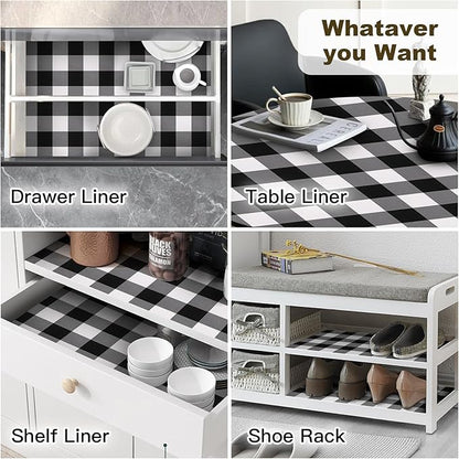 Shelf Drawer Liner for Kitchen Cabinets Non-Adhesive Non-Slip, Hide Stains & - Image 9