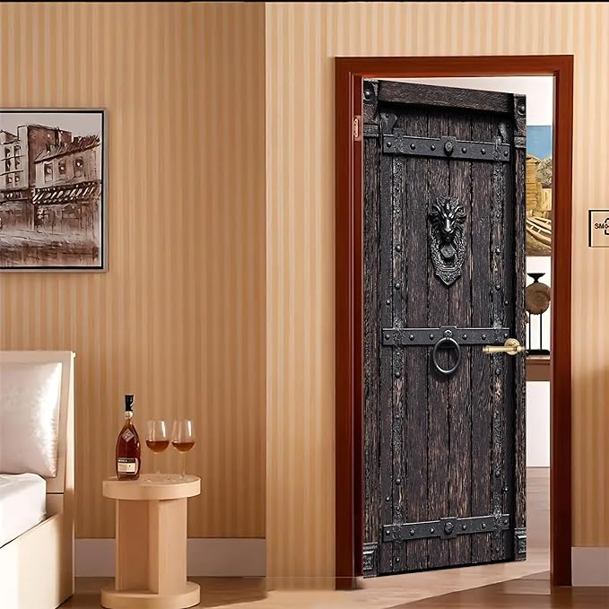 3D Door Decals Stickers Peel Stick Wall Murals Vinyl Wallpaper Self-Adhesive - Image 7