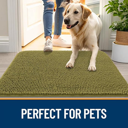 OLANLY Dog Door Mat for Muddy Paws 47x32, Absorbs Moisture and Dirt, Absorbent - Image 6